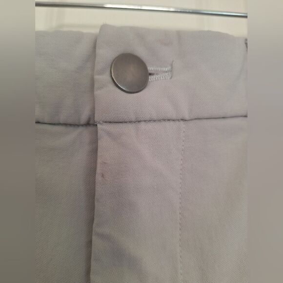 Lululemon Pant Slim Mens 34 Light Gray Chino Stretch Warpstreme - Picture 2 of 9